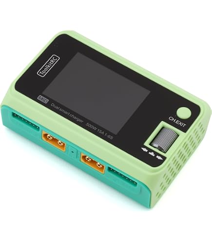 Amazon.com: ToolkitRC M6D 500W 15A 1-6S DC Dual Smart Charger