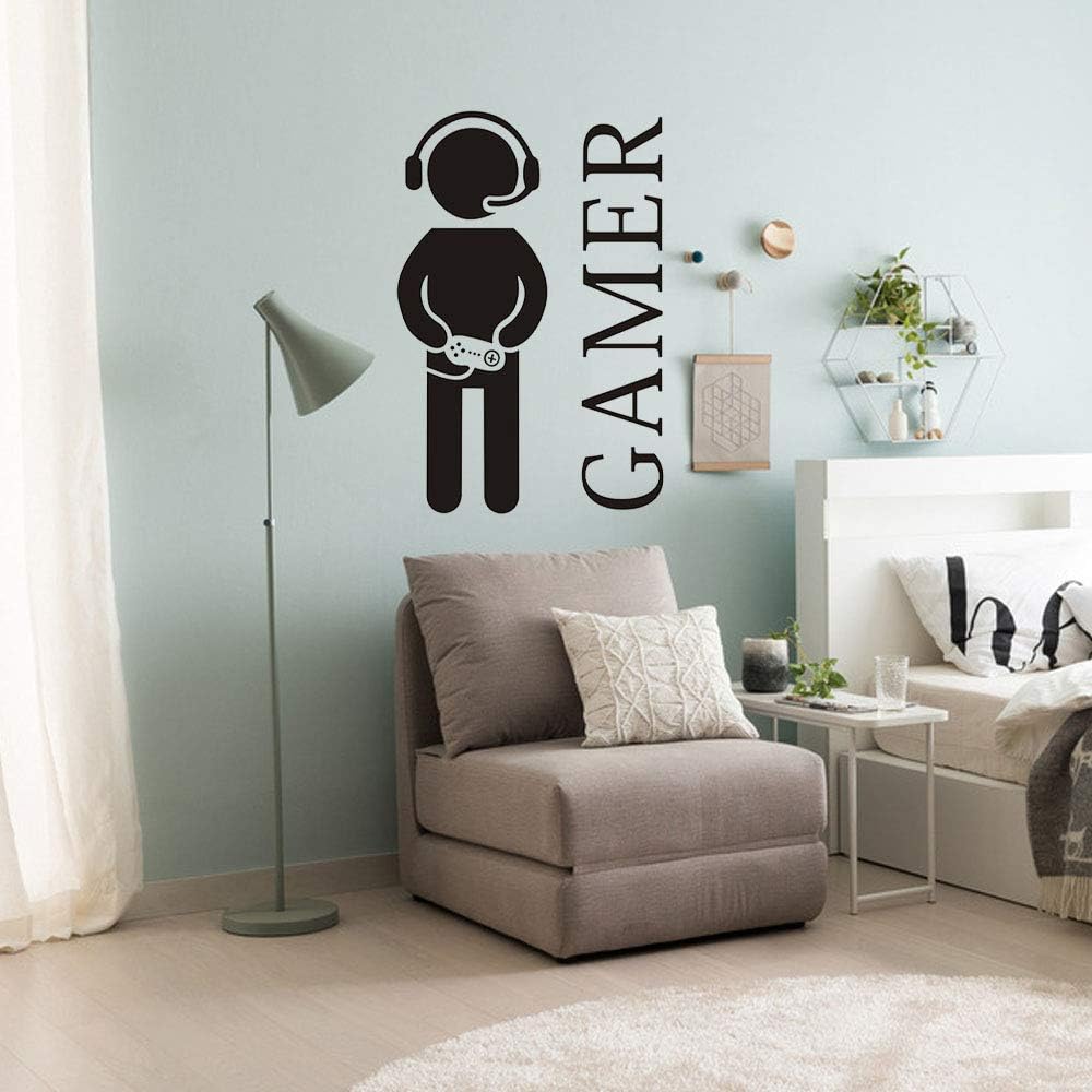 CHULAI Gamer with Controller Wall Decal, Boy Gamer Wall Stickers Murals - Image 3