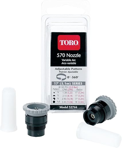 Amazon Com Toro 53744 Adjustable Underground Sprinkler Nozzle 17 Foot Spray Toro Sprinkler Body Garden Outdoor