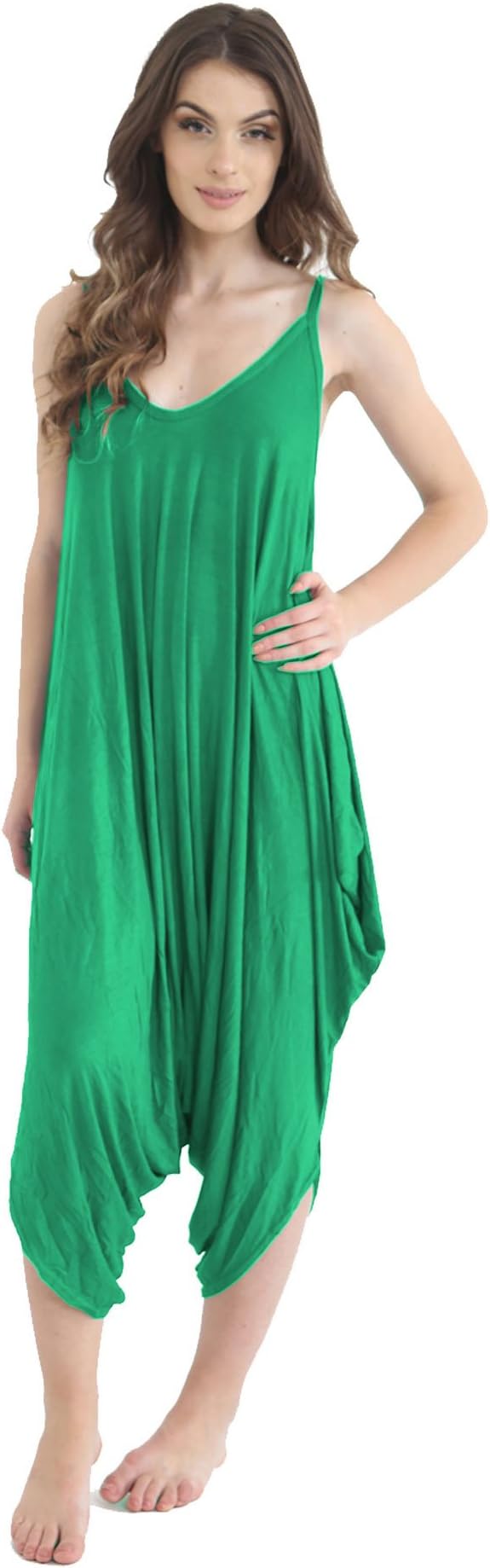 Candid Styles Womens Summer Beach Oversized Sleeveless Jumpsuit Playsuit Romper Harem Lagenlook Dress Ali Baba All in One Plus Size Tops 8-26