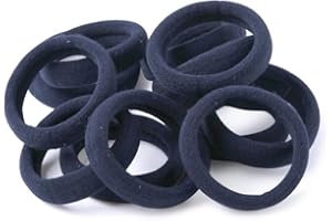 XIMA 60pcs Nylon Elastic Hair Ties Hair Ties Bands Rope No Crease Elastic Fabric Large Cotton Stretch Ouchless Ponytail Holde
