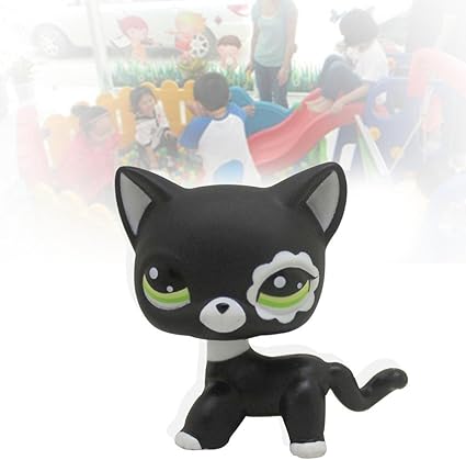 lps black shorthair cat