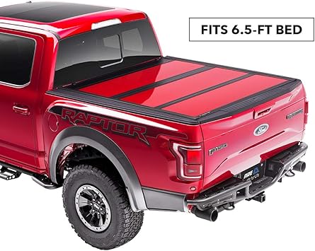 Amazon Com A R E Fusion Painted Hard Fold Truck Bed Tonneau Cover Ar22020l G1 Fits 2015 2020 Ford F150 6 6inches Bed Paint Code G1 Shadow Black Automotive