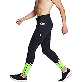baleaf Men's Winter Running Tights Thermal Cycling Pants Water Resistant Pockets Zipper Legs Cold Weather