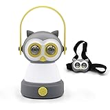 FANT.LUX Outdoor Equipment LED Camping Lantern & Headlamp Set for Kids, Battery Powered Night Light for Emergency, Hurricane,