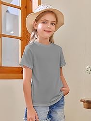Girls Short Sleeve T Shirts Kids Summer Tops