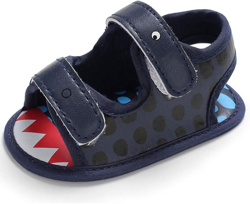 Toddler Baby Boy Shark Pattern Sandals Animal Open Toe