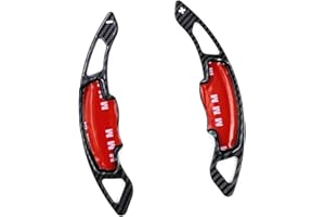 For Acura for TLX UB1 2015-2020 Fiber Steering Paddle Shifter Extension Cover Gear Shift Trim Kit(Black)