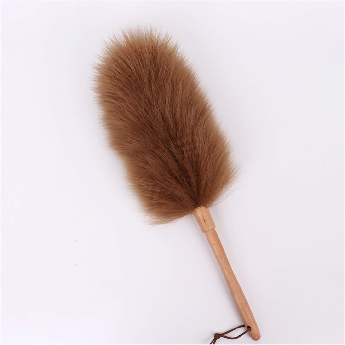 Duster Pure Lambs Wool Duster with Wood Handle, Fluffy
