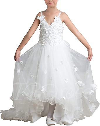white gown for flower girl