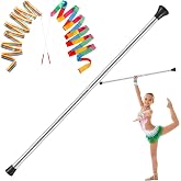ISIVOVE Kids Baton, Baton Twirling for Kids 28 inches Stainless Steel Material - Includes 1 Gymnastics Wand &amp; 2 Dance Ribbons, Easy to Use for 3-15 Years Old Dance Beginners