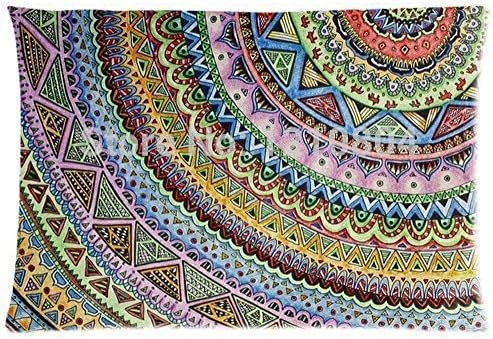 Soul Survivor Home Decorative Pillow Case Mandala Pattern Throw Pillow Case Cushion Cover 20X30(Two Sides)