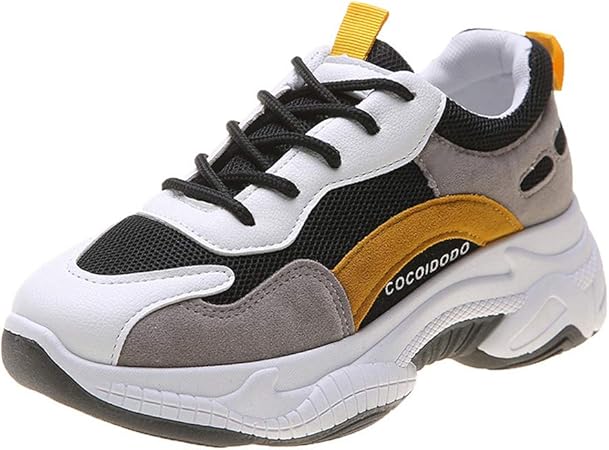 ladies yellow running shoes