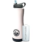 Epic Water Filters Vostok Vacuum Insulated Water Bottle with Filter, USA Made, BPA Free, Removes 99.9% Tap Water Contaminants, Stainless Steel, Dishwasher Safe