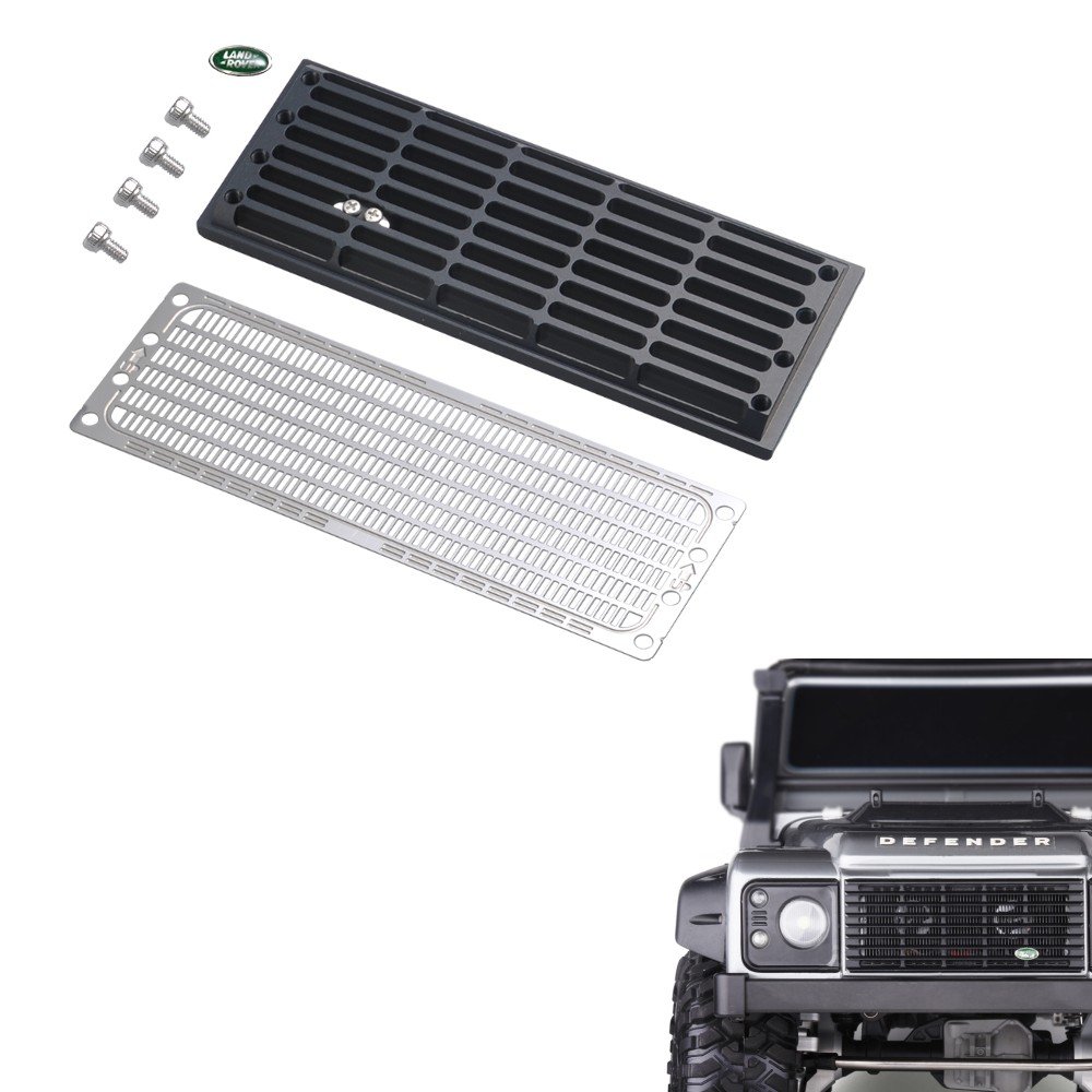 ZuoLan Metal Intercooler Radiator Grille Set for 1/10 RC Crawler Car TRX-4 Trx4 Defender