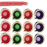12 Pc Set of Diwali Gift Decorations Diya.Handmade Natural Earthen Oil Lamp/Welcome Traditional Diyas with Cotton Wicks Batti. Deepawali Diya Lamp. Earthen Oil lamp Indian Gift Items (Design 1)