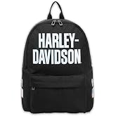 Harley-Davidson Rugged American Flag Graphic Durable Backpack, Black