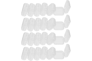 Kichvoe 100pcs Plastic Storage Boxes Organizer Mini Multi-compartment Containers 3.5x3.5x1.5cm for Jewelry,