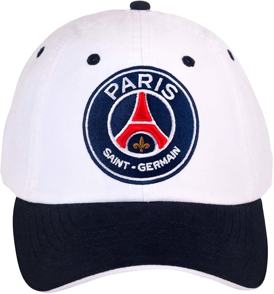 PSG Official Paris SaintGermain Cap White, Blue Clothing