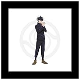 Trends International Gallery Pops Jujutsu Kaisen - Megumi Fushiguro Wall Art Wall Poster, 12" x 12", Black Framed Version