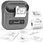 Phomemo M220 Label Maker, Bluetooth Barcode Label Printer, Thermal Sticker Maker Machine for Barcode, Address, Tag Labeling, Compatible with Phone & Laptop