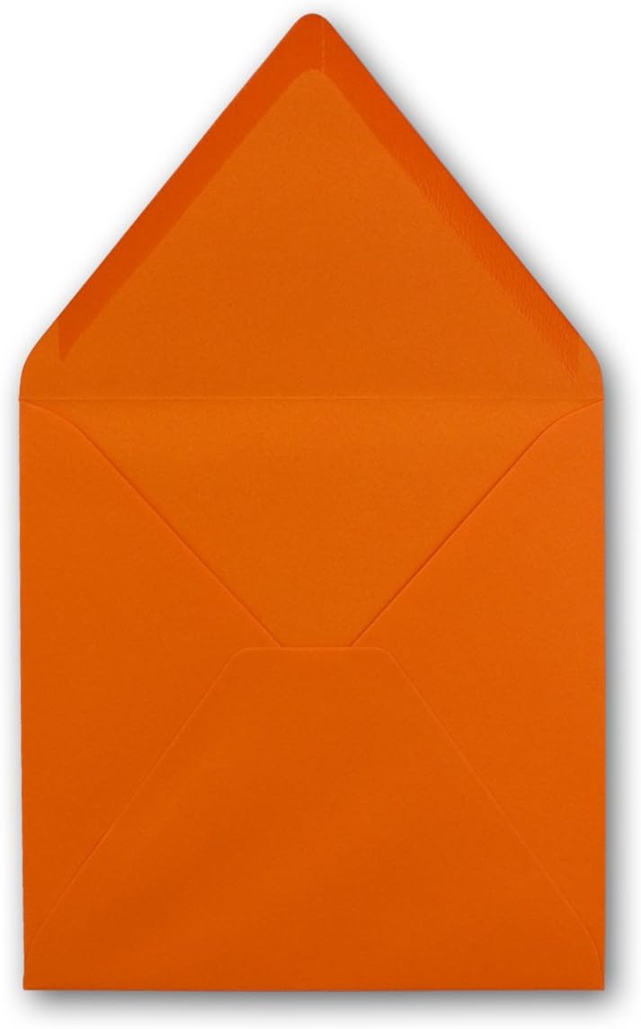 25x Square Envelopes/Orange - Very Strong - 250 g/m², 158 x 158 mm, Wet Adhesive, Top Flap//from The Colourful Neuser - Image 4