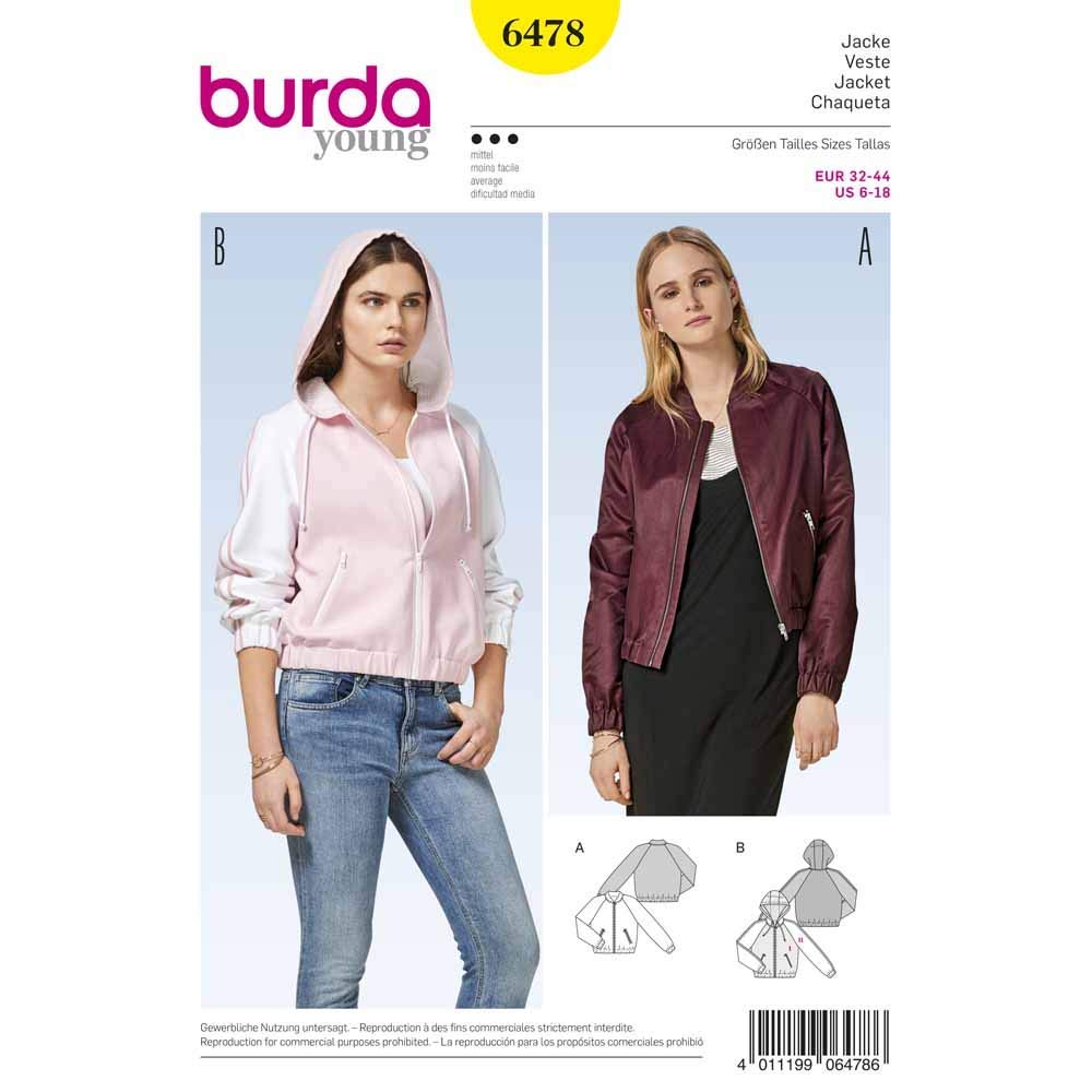 Burda Style Sewing Pattern B6478 Misses' Jackets