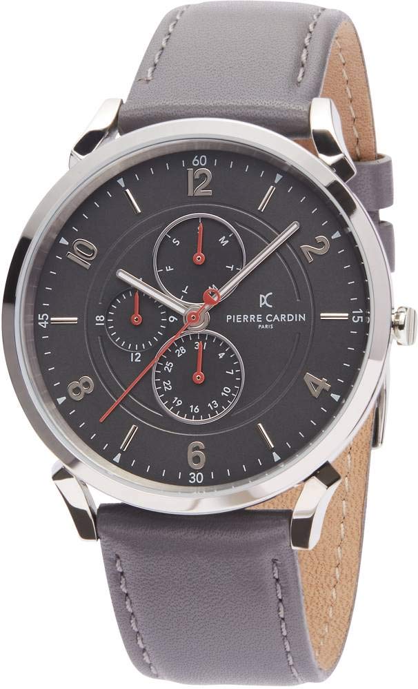Pierre Cardin Men's Multi Dial Quartz Watch with Leather Strap CPI.2025