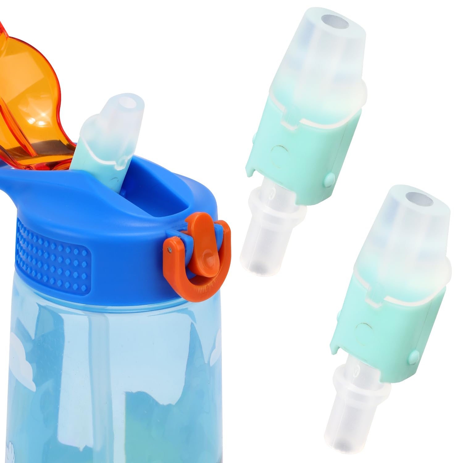 Gosknor 2 Pcs Bite Valve Replacement for Zak Designs Water Bottle, Water Bottle Mouthpiece Accessories BPA Free Silicone Cap Lid Spout Parts for Zak Designs 15/15.5/16/19/25/27 OZ