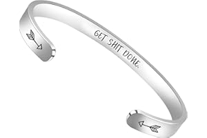 Btysun Bracelets for Women Mothers Day Bracelet Gifts from Daughter Inspirational Gifts for Women Graduation Gifts for Her Motivational Birthday Cuff Bangle Friendship Personalized Mantra Jewelry…