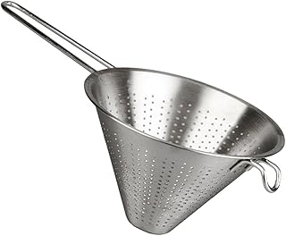 Space Home - Edelstahl Küchensieb - Spitzsieb - Abtropfsieb - Ø 24 cm - Silber