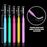 ZGTS 100Pcs Interdental Brush Tooth Picks Dental Floss Head Braces Clean Tool view 2
