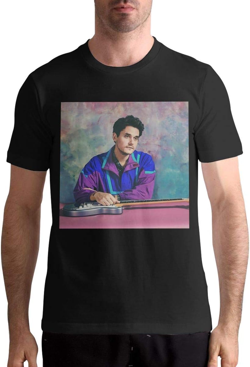 John Mayer Cool Funny Custom Man's Soft Cotton Short Sleeve Adult T-Shirt,O-Neck,