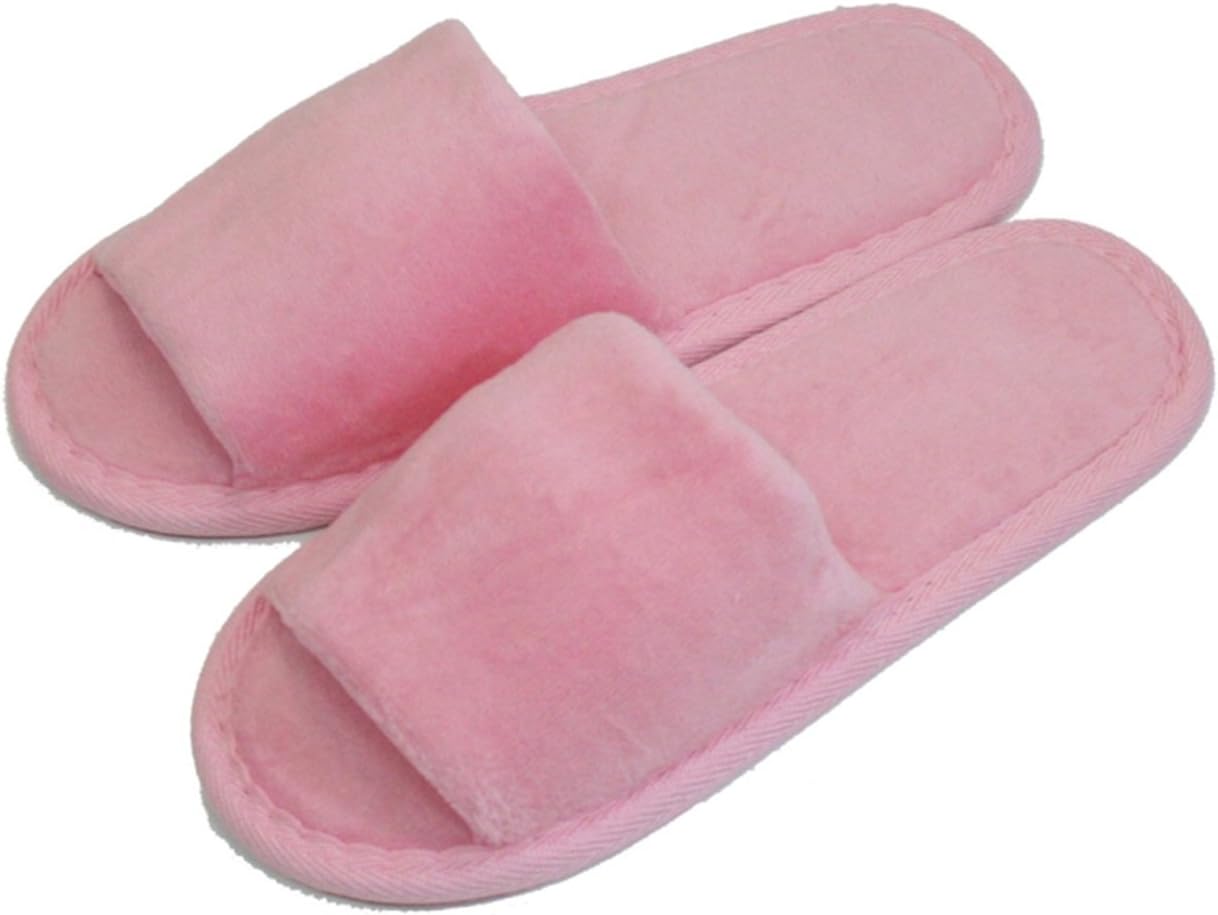 Kid's Open Toe Slippers Cotton Terry Velour Cloth Spa Hotel Girls Boys Slippers
