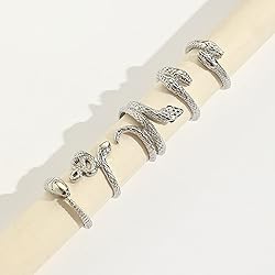 Harry and Henry Snake Ring Jewelry Adjustable