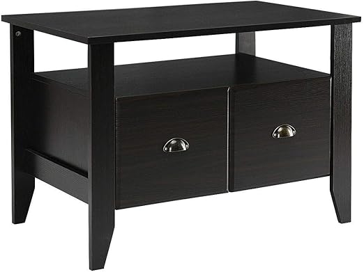 Amazon Com Multi Function Lateral File Cabinet Coffee Table Tv Stand Retro Furni With 2 Drawer Kitchen Dining