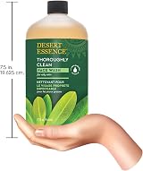Desert Essence Thoroughly Clean Face Wash 32 fl oz Oily Combo Skin Tea Tree view 7