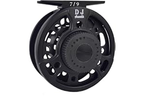 AVENTIK EUPHENG Aventik DJ Fly Reel 3/5 5/7 7/9 Super Large Arbor Fly Fishing Reel Fresh Water and Salt Water Aluminum Fly Reel Three Colors to Choose