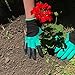 Best Pair Of Garden Genie Gloves By OBM: Heavy-Duty Weatherproof & Breathable Hand Protection For Landscaping Planting Digging Composting & Pruning Thorny Roses-Unisex & One Size-With Right Hand Claws