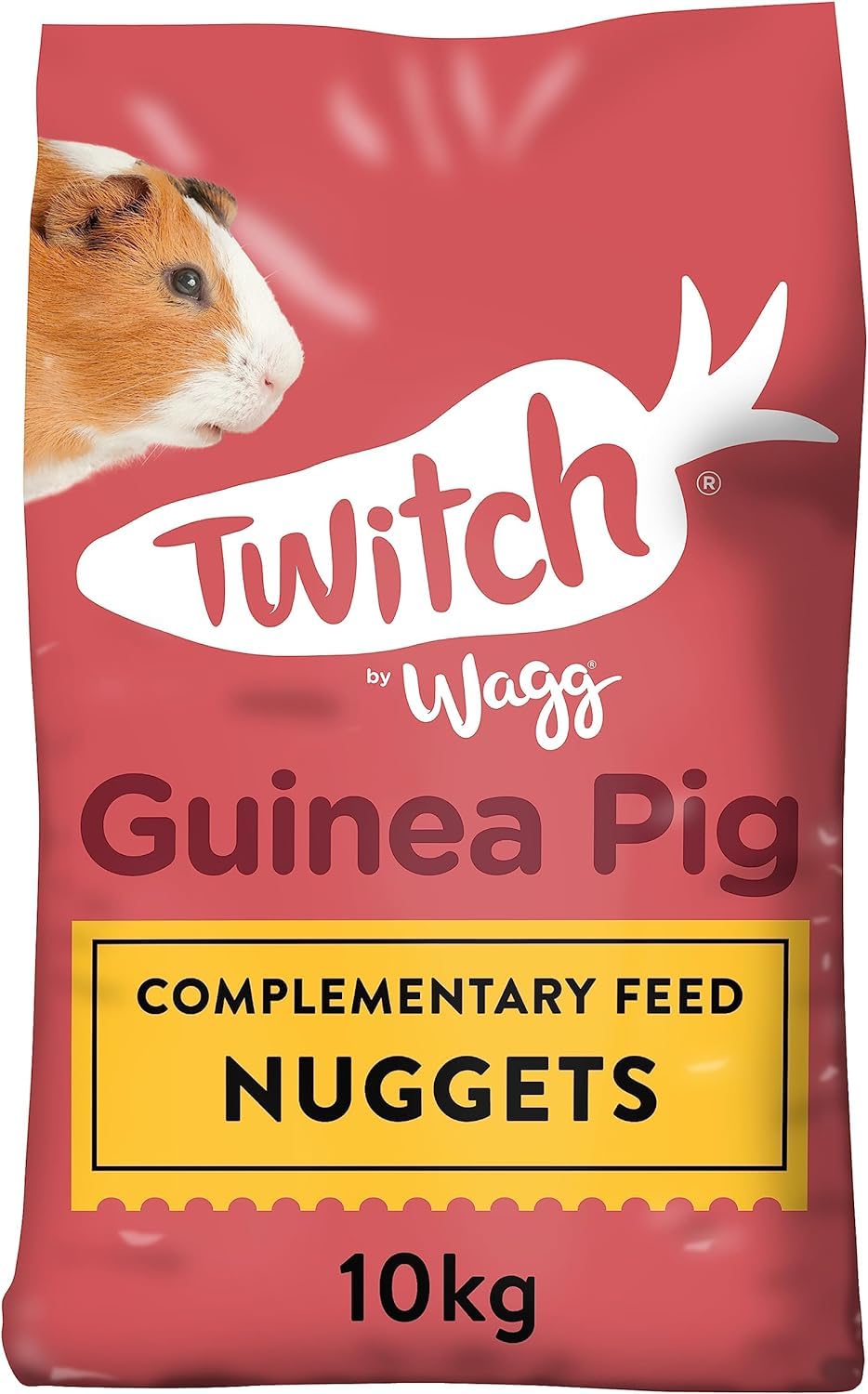 Wagg Twitch Guinea Pig Food 10kg - Complementary Feed Nuggets