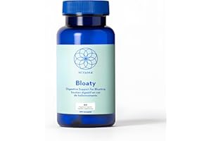 Bloaty by Niyama - Blend of Digestive Enzymes and Herbs - Digestive Support for Bloating Relief, Gas and Indigestion - Made i