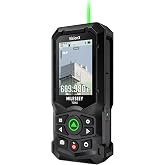 MILESEEY S50C Green Laser Measure with Camera, 8&times; Digital Zoom, 670ft | AMOLED Touchscreen, Point-to-Point, 18 Modes, Smart App Sync, IP65, USB-C Rechargeable, Indoor &amp; Outdoor Use, Pro &amp; DIY
