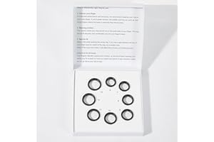 TIANTIANKA Ring Health Tracker for Women Men, Fit Ring with Heart Rate, Blood Oxygen, Sleep Monitor, Calories, Step Counter, IP68 Waterproof Smart Ring for iPhone & Android, No Subscription Fee (Sizing Kit Only)