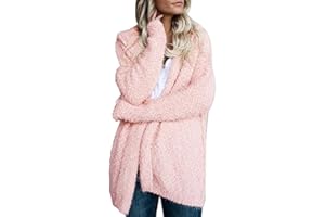 YUTANRAL Cardigan Sweaters for Women Lightweight Long Sleeve Knit Sweaters Hoodies Trendy Dressy Casual Plus Size Fuzzy Coat