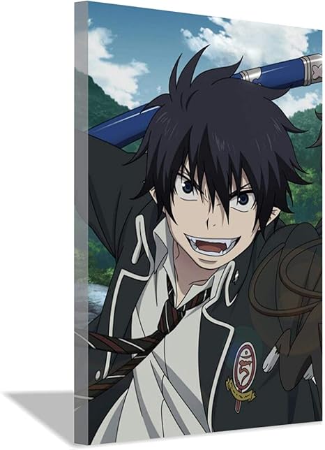 Amazon Co Jp 清アニメポスターのエクソシストクールシンプルキャンバステーマインターネットカフェインテリアペインティングホームバスルームルーム壁画60x90cm 24x36inch フレームレス ホーム キッチン