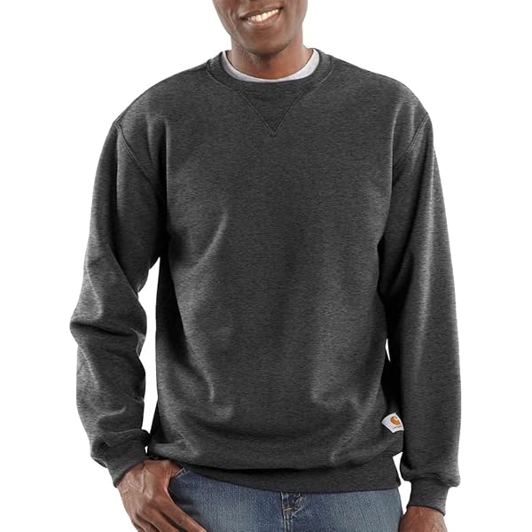 Fruit of the Loom Men's Crew Sweatshirt_Steel Grey Heather_Small