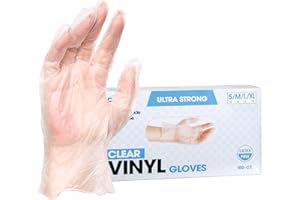 FORPRO PROFESSIONAL COLLECTION ForPro Disposable Vinyl Gloves, Clear, Industrial Grade, Powder-Free, Latex-Free, Non-Sterile, Food Safe, 2.75 Mil. Palm, 3.9 Mil. Fingers, Large, 100-Count