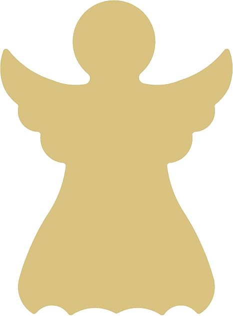 Amazon Com Angel Cutout Unfinished Wood Christmas Door Hanger