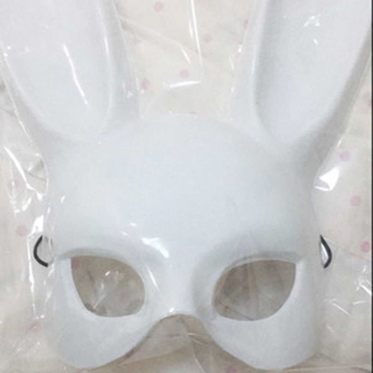 White Ladies Bunny Rabbit Ears Mask Cosplay Costume Headband Cute And Funny Mask, Make Your More Attractive Lovely