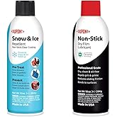 DuPont Teflon Snow and Ice Repellant, 10-Ounce & Non-Stick Dry-Film Lubricant Aerosol, 10 oz